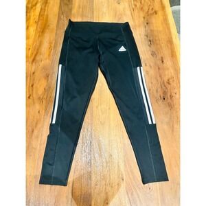 Adidas Leggings Women L Black Excellent Aeroready Primegreen 3-Stripe Pocket